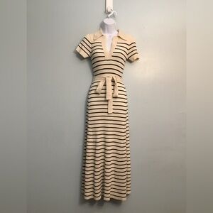 Rachel Zoe Striped Knit Polo Dress size XS